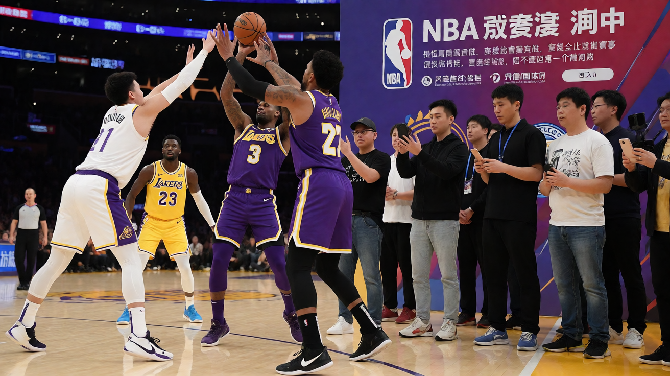 Bevictor伟德官网NBA篮球比赛现场，球员在球场上激烈拼抢